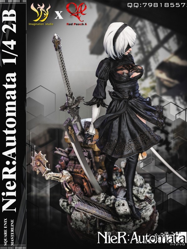 Imagination studio X Red Peach A NieR:Automata 2B Hot Sexy 1/4 Statue